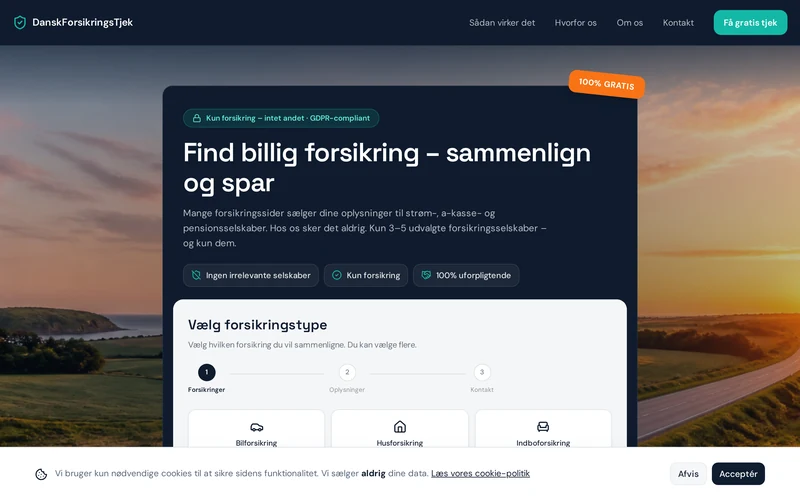 Preview af Danskforsikringstjek.dk