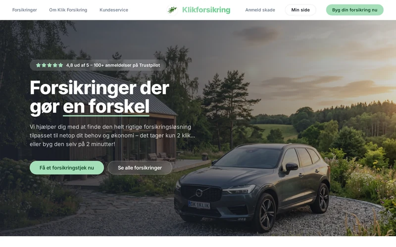 Preview af Klikforsikring.dk